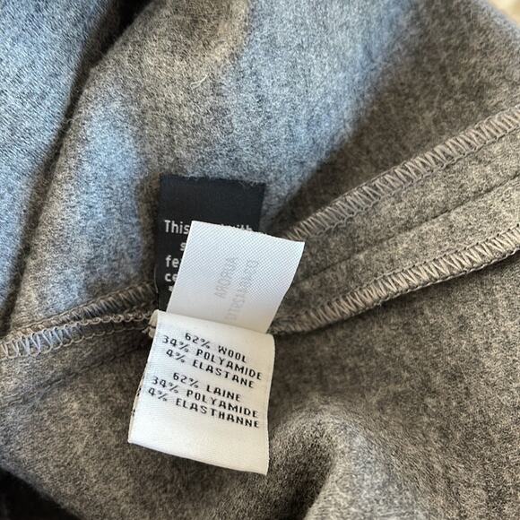 Diane Von Furstenberg Split Neck Aurora Wool Blend Dress Gray Size 8 BNWOT - Picture 13 of 16